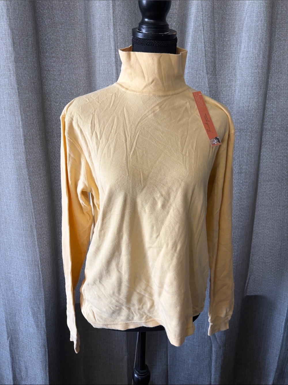 J. Crew Bright Yellow Cotton Turtleneck